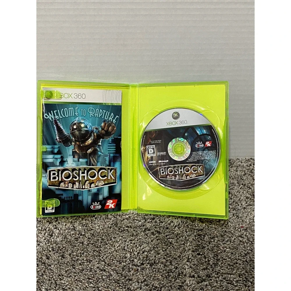 Video Game Xbox 360 NTSC-J Japan Import BioShock Green Case Excellent